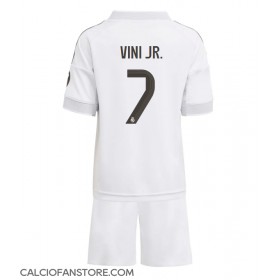 Maglia Calcio Real Madrid Vinicius Junior #7 Prima Divisa Bambino 2025-26 Manica Corta (+ pantaloncini)